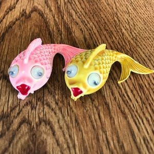 Vintage Googley Eyed Fish Pins